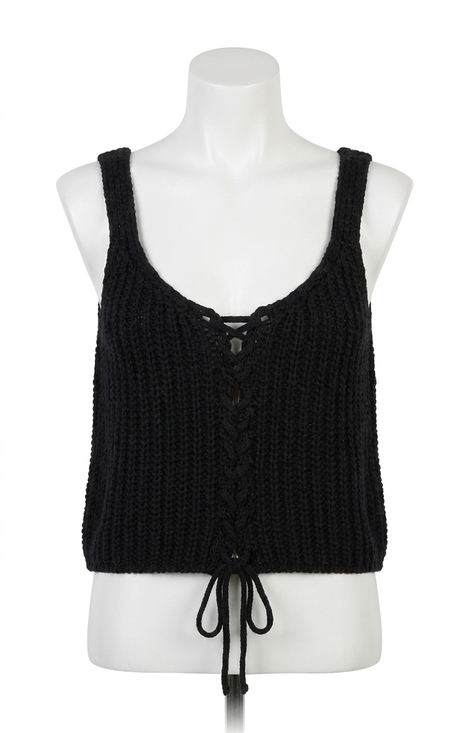 Z SUPPLY Tops - NEW Z SUPPLY tate lace up sweater in black